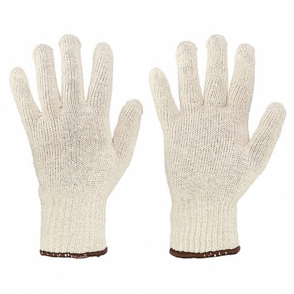 New Condor VF,Knit Gloves,L,Natural,PR 12 pack